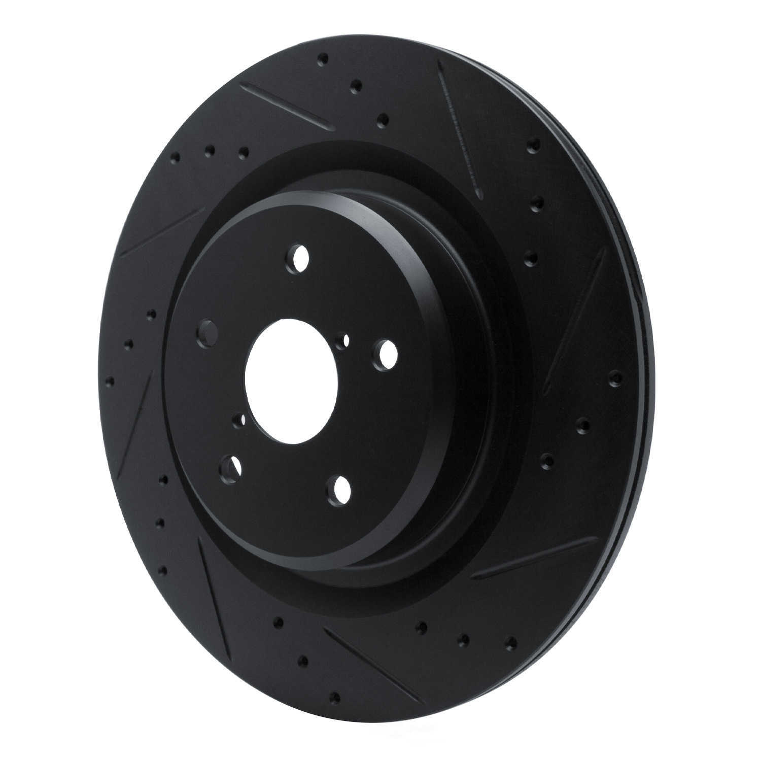 Dynamic Friction Company 633-13044R DFC Brake Rotor - Drilled And Slotted - Black