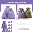 thumbnail image 3 of Candy Bags 10 Pcs Snack Drawstring Accessories Purple Linen, 3 of 5