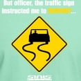 thumbnail image 3 of CafePress - Burnout Traffic Sign 2 Dark T Shirt - Men's Classic Graphic Cotton T-Shirt, 3 of 4