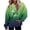 Green, variant on WREESH Womens Hoodies St. Patrick's Day Sweatshirt Shamrocks Printed Pullover Gradient Long Sleeve Tops Loose Hooded Sweatshirts Black