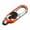 Orange, variant on Car Key Chain Clip with Key Rings Rotatable Live Lock Buckle Anti-lost Heavy Duty Pants Waist Hoop Keychain Key Fob Key Fob Holder Keyring Holder