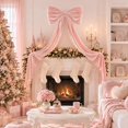 thumbnail image 2 of Christmas Pink Velvet Bows Giant Pre-Tied Vintage Christmas Tree Bows for Wedding Holiday Tree Topper Window Wall Mantle, 2 of 5