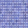 thumbnail image 1 of Ahgly Company Machine Washable Indoor Square Transitional Jeans Blue Area Rugs, 8' Square, 1 of 7