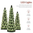 thumbnail image 3 of Set de árboles de Navidad Best Choice Products de cerámica con LED, 3 of 7
