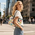 thumbnail image 6 of ZUXONGSY Abstract Rooster Daisy Flower Print Handbag for Women Portable Work Bag Lightweight Travel Purse with Handle for Travel Shopping, 6 of 6