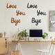 thumbnail image 2 of Letrero de madera de Love You Bye, moderno, para entrada, pasillo, pared, decoración de arte bohemio, amor expreso y cálido para decoración de puerta familiar, expresa amor y calor para tus amantes de, 2 of 3