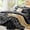 Black Leaves-Twin(68"x 88"), variant on Black Leaves Twin(68"x 88") 5-Piece Botanical Print Bed-in-a-Bag Bedding Set