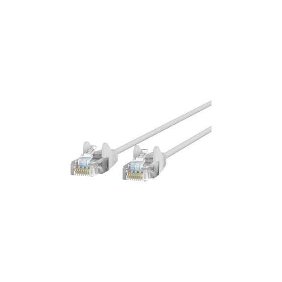Belkin CE001B06-WHT-S 6 ft. Cat 6 White UTP Snagless 28AWG Patch Cable Bag & Label