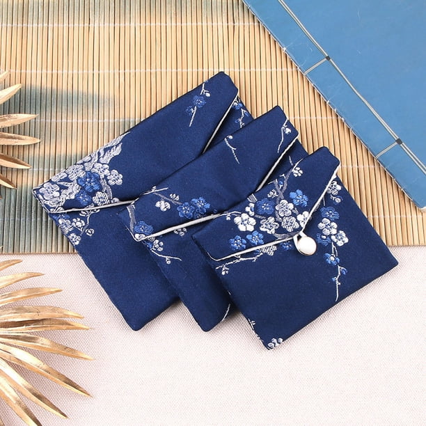 Bolsa de brocado, bolsa de brocado, bolsa de joyería, bolsa de tela pequeña, caja de brocado bordada, bolsa de joyería con juego de texto, bolsa de la suerte, embalaje de pulsera