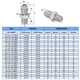 thumbnail image 3 of Conectores de Niple Reductor Hexagonal Adaptador de Tubo Macho 7/8 Flare JIC x Macho 3/8 NPT, 3 of 6