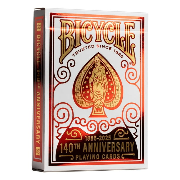 Juego de cartas para bicicleta, 140 aniversario, 1 baraja