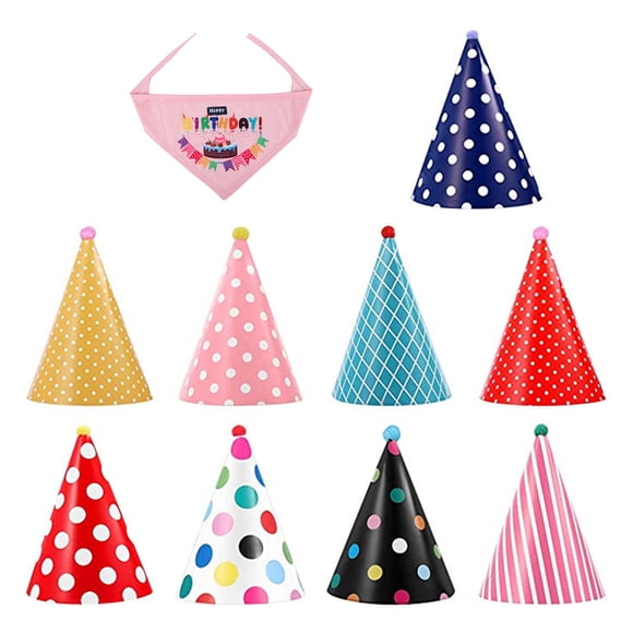 Pet Dog Birthday Themed Party Hat Party Decorations Pet Supplies Assorted Color