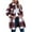 Wine, variant on Yigetop Plaid Jacket for Woman Women's Overcoat Classic Button Down Plaid Printed Winter Fleece Lined Lapel Snow Coat Shirts Outwear with Pockets Jackets for Women Green L