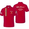 thumbnail image 1 of 2025 New F1 Racing Suit Alfa Romeo Short-sleeve Polo Shirt Top Summer Men's Clothes Overalls Red, 1 of 2