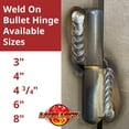 thumbnail image 6 of ONE 6" Bullet Hinge Steel Body & Pin, Brass Bushing & Grease Zerk 49753, 6 of 9