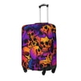 thumbnail image 2 of Easygdp Skull Print Elastic and Washable Suitcase Protective Cover with Hidden Zipper Fits 18-32 inch Luggage -X-Large, 2 of 9
