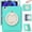 Mintgreen, variant on Kids Friendly Hybrid Case for Samsung Galaxy Tab A9 8.7" 2023 SM-X110/SM-X115, Rugged Case with Rotating Ring Stand Pencil Holder Heavy Duty Protection Slim Fit Silicone PC Case, Black