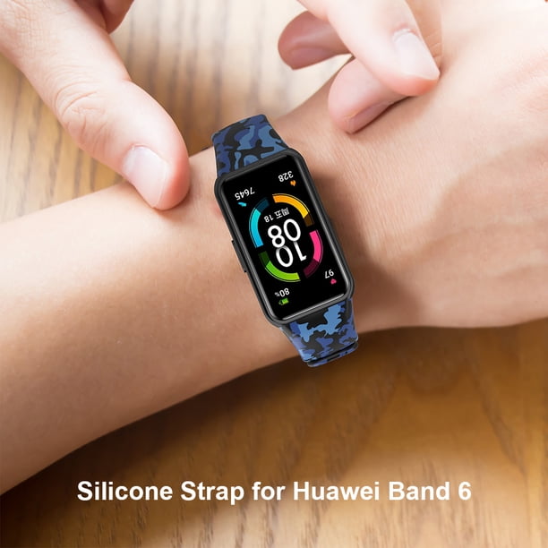 Pulsera de silicona suave pulsera ajustable correa de reloj para Huawei Band (C)