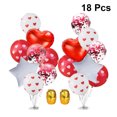 thumbnail image 2 of 18Pcs Sequins Confetti Balloons Set Delicate Unique Balloons Kit Creative Valentine Themed Party Decoration, 2 of 8