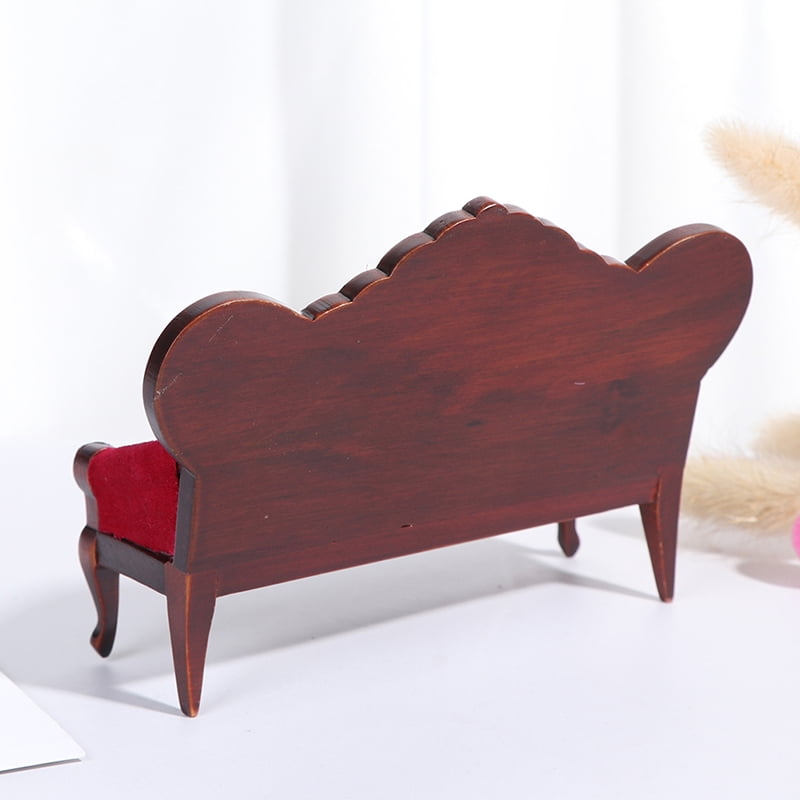 1:12 Dollhouse miniature soft Double sofa for dolls furniture pretend playR_S5 