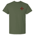 thumbnail image 2 of Trenz Shirt Company Men's Battle Ready Psalm 144:1 Christian T-Shirt Templar Knight Bible Verse-Military-3X-Large, 2 of 2