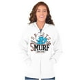 thumbnail image 4 of Sports Hefty Smurf Active Man Cartoon Men Big & Tall Zip Hoodie Brisco Brands 3X, 4 of 5