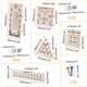 thumbnail image 4 of Juego de mesa de madera surtido con 5 tableros de madera de diferentes estilos, piezas de plástico y dados. Incluye juego de ingenio y rompecabezas., 4 of 5
