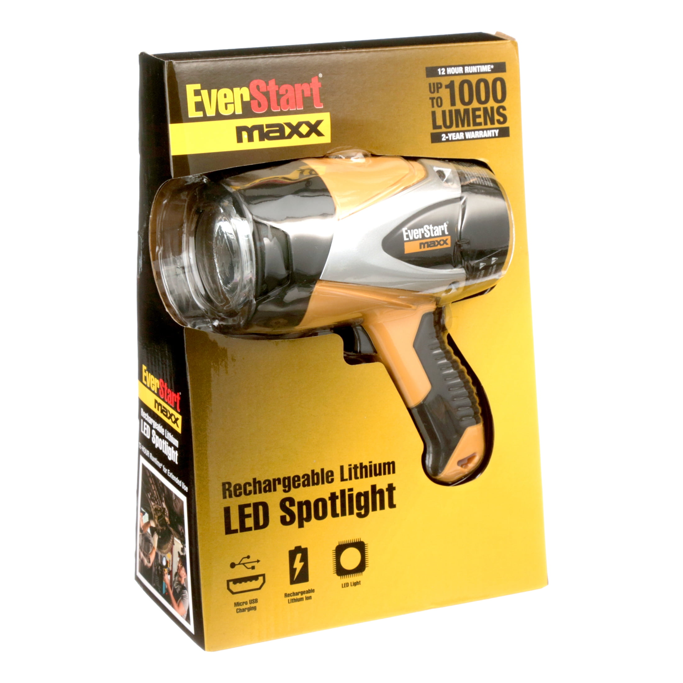Everstart Maxx 1000 Lumen 5Watt LED LiIon Rechargeable Automotive