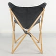 thumbnail image 4 of AmeriHome Canvas and Bamboo Butterfly Chair - Black, 4 of 4