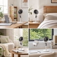 thumbnail image 4 of Floor Fan | Powerful 3 Speed USB Fan | High Performance Air Circulator | Stable and Quiet Floor Fans | For Home Bedroom Living Room Office Dorm Apartment (White), 4 of 13