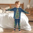 thumbnail image 6 of IAUYY Kid Long Sleeve Cotton Pajama Sets - 2 Piece Pajama Set ,Sizes 18M-8Y Small Silver Clouds, 6 of 7