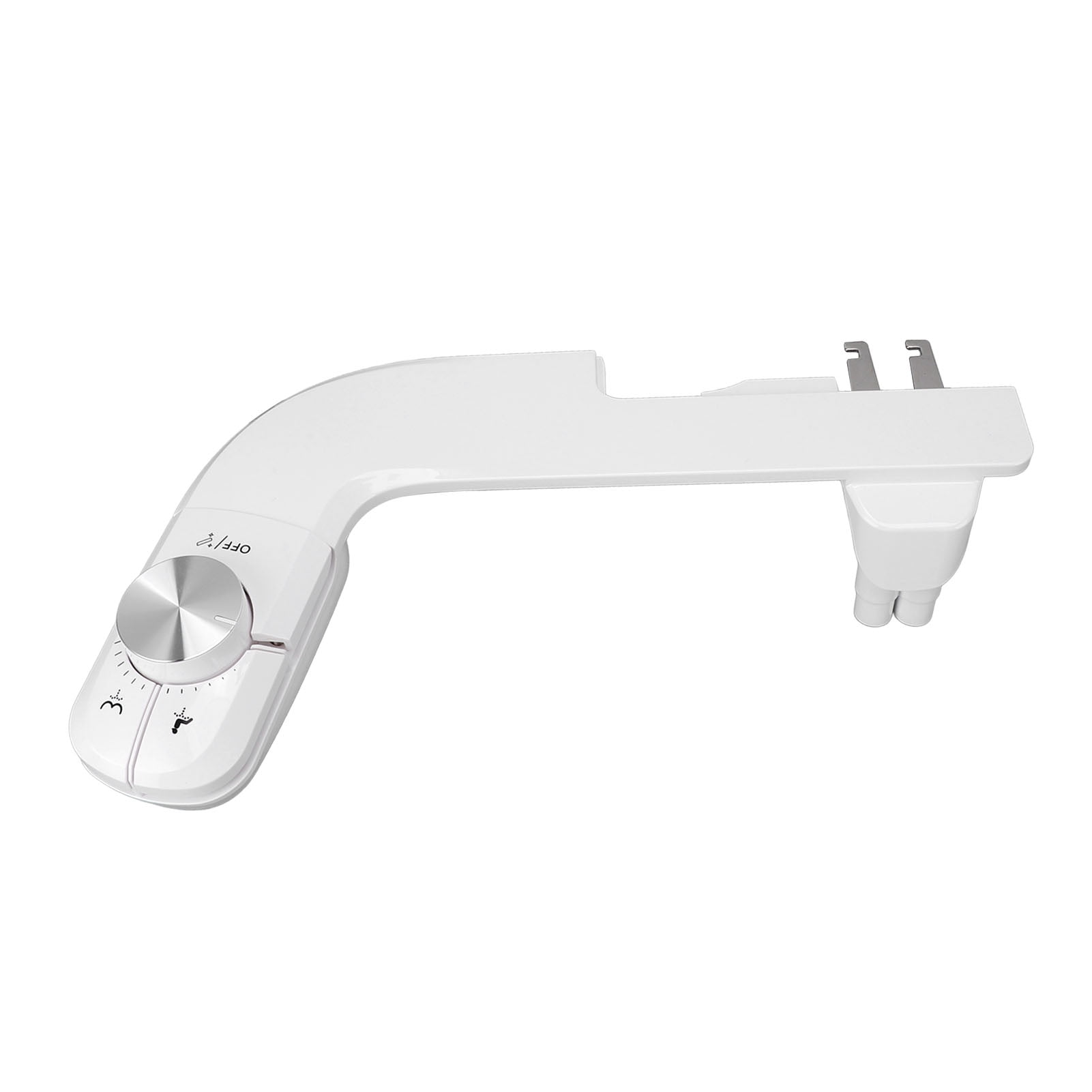 YAHHU Ultra Slim Bidet Attachment for Toilet Dual Nozzle Water Sprayer Easy Installation Non-Electric Bidet Toilet Seat Attachment 14.5 inches / 37 cm