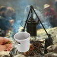 thumbnail image 2 of WHAMVOX Aluminium Alloy Portable Folding Handle Coffee Mug Metal Drinking Cup Camping Coffee Mug, 2 of 8