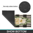 thumbnail image 7 of Green Plaid Rugs and Mats Non Skid Washable Absorbent Microfiber Soft Kitchen Mat for Floor Set Of 2 Decor Stain Resistant 17"x47"+17"x30", 7 of 7