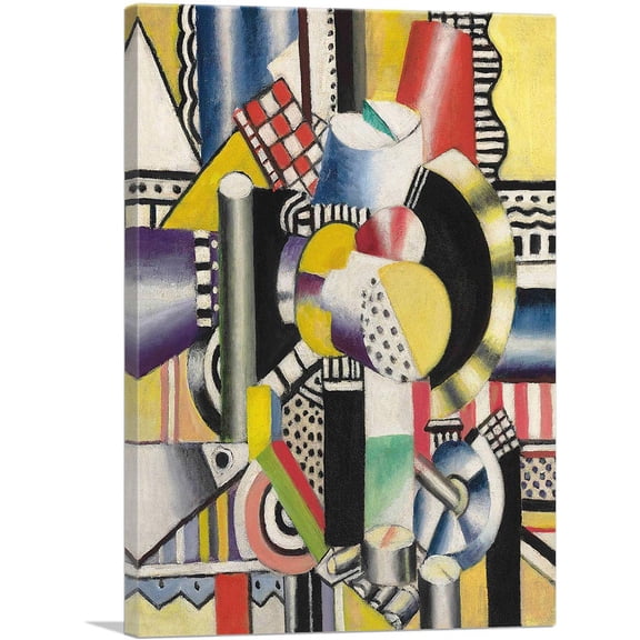 ARTCANVAS Engine 1918 Canvas Art Print by Fernand Leger - Size: 18" x 12" (1.50" Deep)