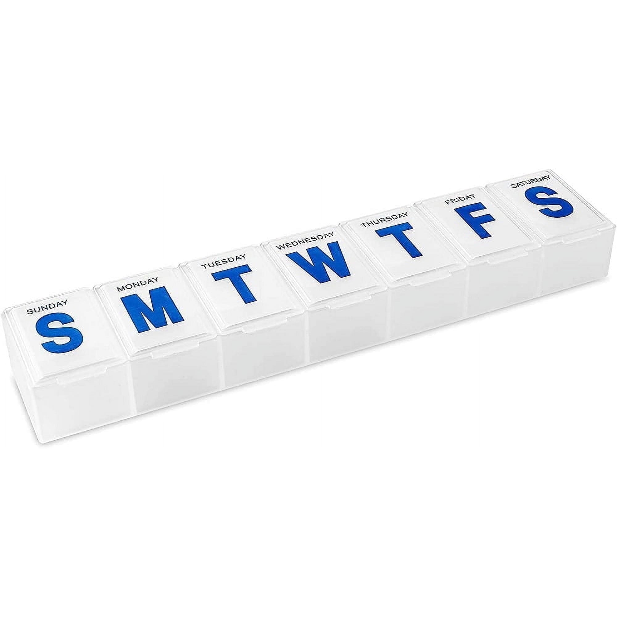 MEDca Weekly Pill Organizer, 7-Day Extra Large Pill Box, 4-Pack