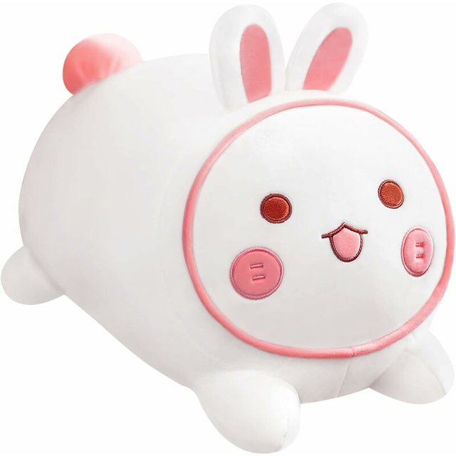 Conejo Animales de peluche Kawaii Conejo de peluche Suave Snuggle Almohada Regalos para niños Niñas Conejito de Pascua Almohada de tela Domingo de Pascua Regalo Conejo blanco 40 cm JAMW Sencillez