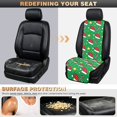 thumbnail image 5 of CHAQLIN Christmas Icon Pattern Car Seat Covers for Vans, Quilted Design with Buckle Car Front Seat Covers 2‑Piece Set Quilted Breathable Fabric Car Seat Covers Protector, 5 of 7