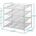 thumbnail image 2 of 4-Tier Can Organizer, Can Storage Dispenser Holds 48 Jars for Kitchen Cabinets or Pantry, Silver, 2 of 3