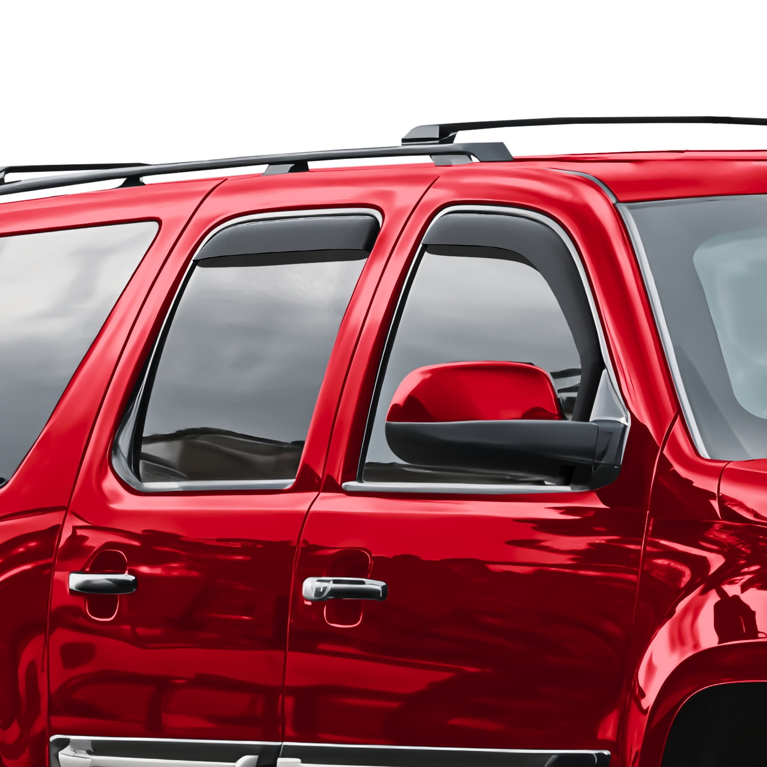 Voron Glass in-Channel Extra Durable Rain Guards for GMC Yukon XL 1500 2007-2014, Window Deflectors, Vent Window Visors, 4 Pieces - 200268