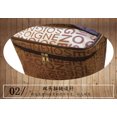 thumbnail image 3 of Bolsa de cosméticos bolsa cuadrada portátil de gran capacidad con bolsa de lavado de espejo bolsa de cosméticos con alfabeto marrón Zefei Wu 9024735081456, 3 of 3