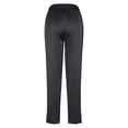 thumbnail image 4 of Satin Pants for Women Palazzo Pants Petite Plus Size Casual Solid High Waist Wide Leg Vacation Cropped Trousers Trendy Clothing Pull On with Pockets, 4 of 6