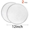 thumbnail image 2 of 8X Pizza Screen, Pizza Pan,Pizza Pan for Oven, Pizza Tray, 12 Inch Seamless-Rim Aluminum Non Stick Pizza Screen, 2 of 7