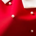 thumbnail image 5 of Fiaer Little Girl Party Dress Pearl Pageant Stylish Elegant Dresses for Wedding Birthday,Size 3-7 Years Red 7Y, 5 of 9
