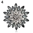 thumbnail image 2 of Lindbes Women Brooch Pin Flower Brooch Rhinestone Jewelry for Wedding Party, 2 of 7