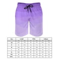 thumbnail image 2 of Ombre Polygonal Board Shorts Gradient Purple Vintage Beach Shorts Man Graphic Surfing Fast Dry Beach Trunks Gift Idea, 2 of 4