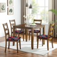 thumbnail image 6 of Pioneer Flower Seat Covers for Dining Room Chairs Set Of 4,Stretch Printed Washable Chair Seat Cover with Elastic Ties and Button,Removable Waterproof Couch Cushion Covers, 6 of 6