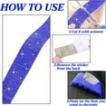 thumbnail image 5 of 10 Rolls Crystal Rhinestone Diamond Ribbon Crystal Self Adhesive Ribbon Diamond Bling Ribbon Roll Rhinestone Ribbon DIY Decoration Sticker for DIY Shoes Clothing Decoration, 5 of 6