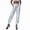 M10-White, variant on Pants For Women High Waist Streetwear Club Cool Shiny Pants Solid Color Sequin Trousers 2Xl White