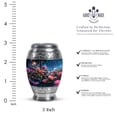 thumbnail image 2 of Rose Mini Funeral Urns For Adult Brother - Cremation Keepsake For Ashes Adult Female - Blue Mini Urn For Human Ashes For Male And Female - Miniature Urn For Mother - 3 Inch, 2 of 7